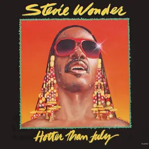 Stock cover art for Stevie Wonder – Hotter Than July (not a photo of this copy)