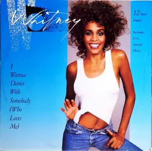 Stock cover art for Whitney Houston – I Wanna Dance With Somebody (Who Loves Me) / Moment of Truth (not a photo of this copy)