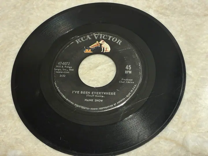 Hank Snow – I’ve Been Everywhere record sleeve