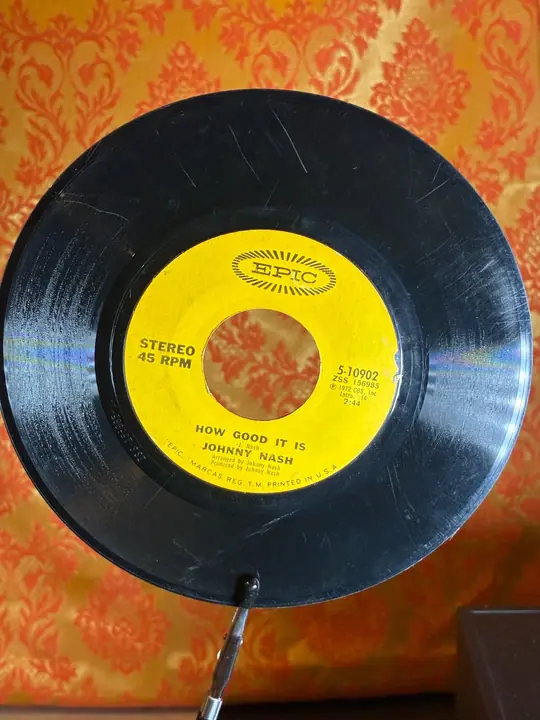 Johnny Nash – I Can See Clearly Now / How Good It Is record sleeve