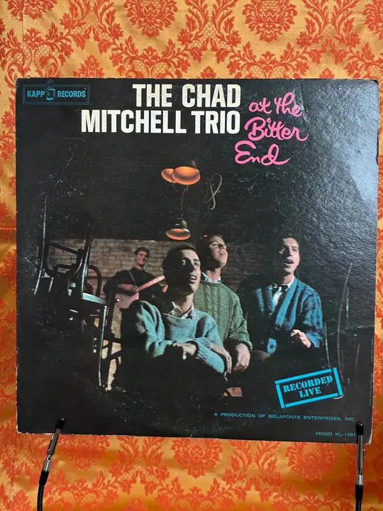 The Chad Mitchell Trio – At The Bitter End record sleeve