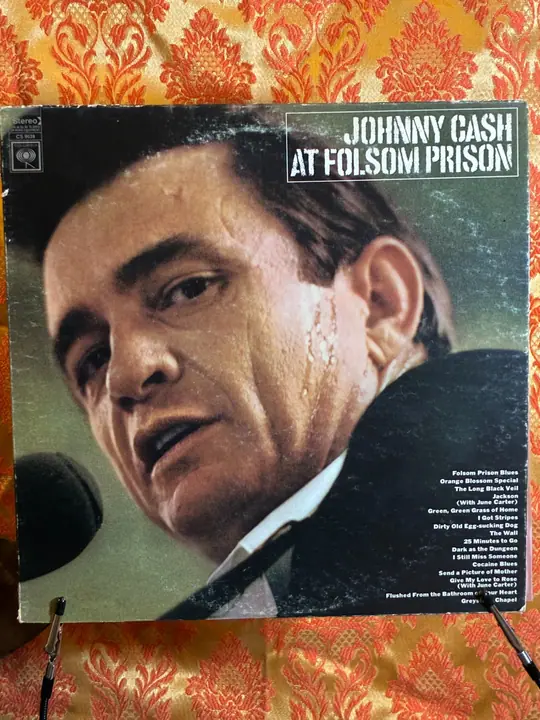 Johnny Cash At Folsom Prison record sleeve