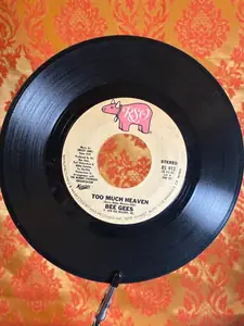 Bee Gees – Too Much Heaven / Rest Your Love on Me record sleeve
