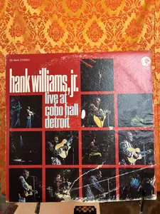 Hank Williams Jr. – Hank Williams Jr Live At Cobo Hall Detroit record sleeve