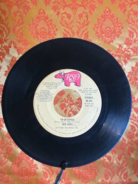 Bee Gees – Love You Inside Out / I'm Satisfied record sleeve