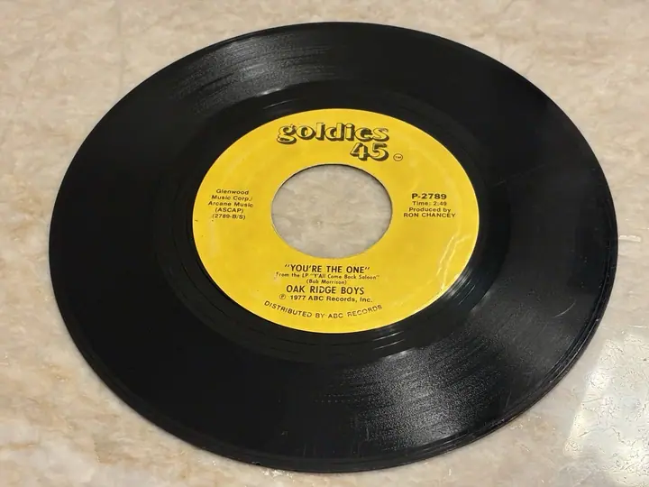 Oak Ridge Boys – Y’all Come Back Saloon / You’re The One record sleeve
