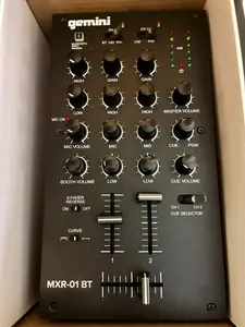 Gemini MXR-01 BT Bluetooth DJ Mixer – Excellent Condition w/ Original Box record sleeve