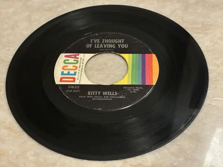 Kitty Wells – Password / I’ve Thought of Leaving You record sleeve