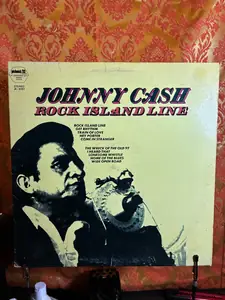 Johnny Cash – Rock Island Line record sleeve