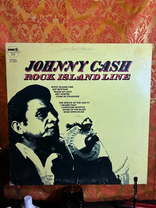 Johnny Cash – Rock Island Line record sleeve