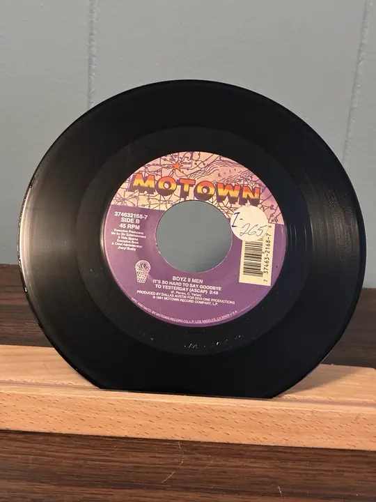 Boyz II Men – It’s So Hard To Say Goodbye To Yesterday record sleeve