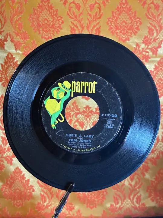 Tom Jones – She's A Lady / My Way record sleeve