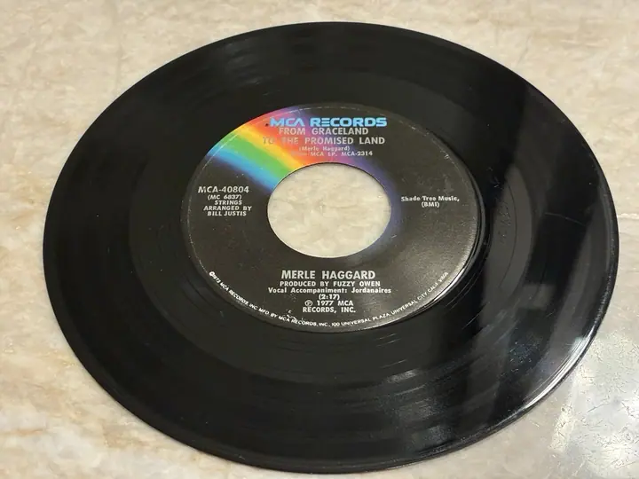 Merle Haggard – From Graceland to the Promised Land record sleeve
