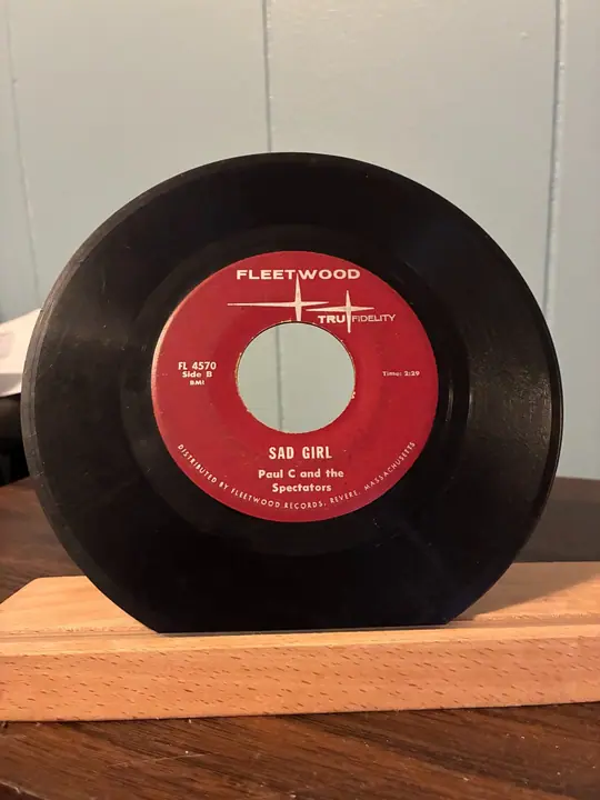 Paul C & The Spectators – Sad Girl record sleeve