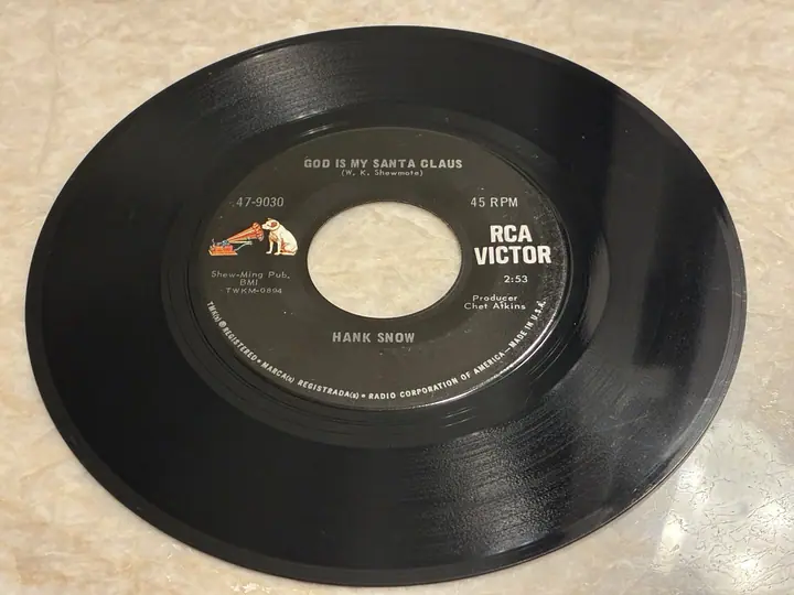 Hank Snow – God Is My Santa Claus record sleeve