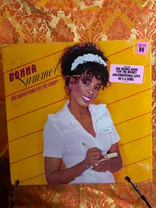 Donna Summer – She Works Hard For The Money record sleeve
