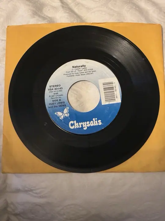 Huey Lewis & The News – Doing It All For My Baby record sleeve