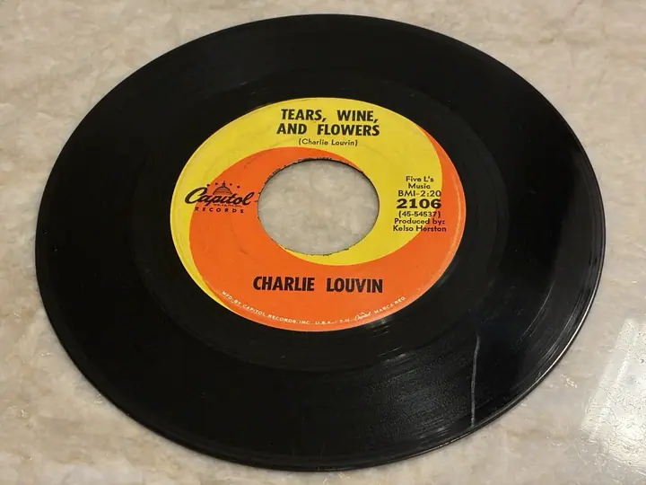 Charlie Louvin – Tears Wine and Flowers record sleeve