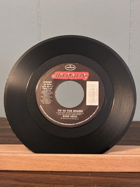 Bon Jovi – Bad Medicine / 99 In The Shade record sleeve