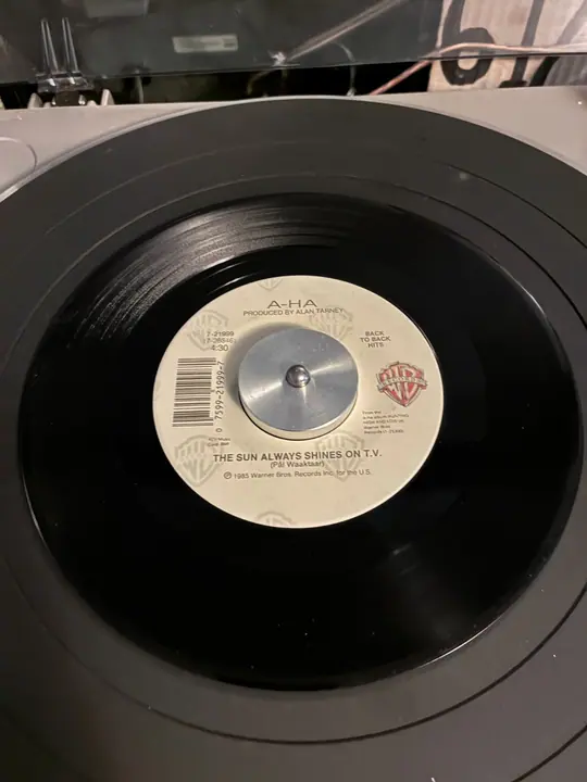A-Ha – Take On Me record sleeve