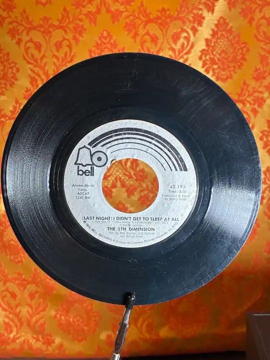 The 5th Dimension – (Last Night) I Didn't Get To Sleep At All record sleeve