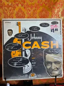 Johnny Cash – With His Hot and Blue Guitar! record sleeve