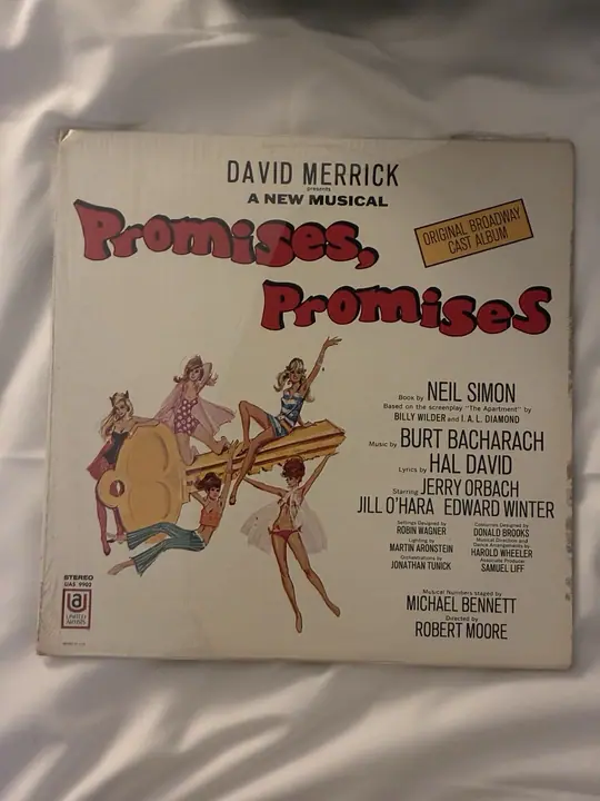 Burt Bacharach – Promises Promises - Original Broadway Cast record sleeve