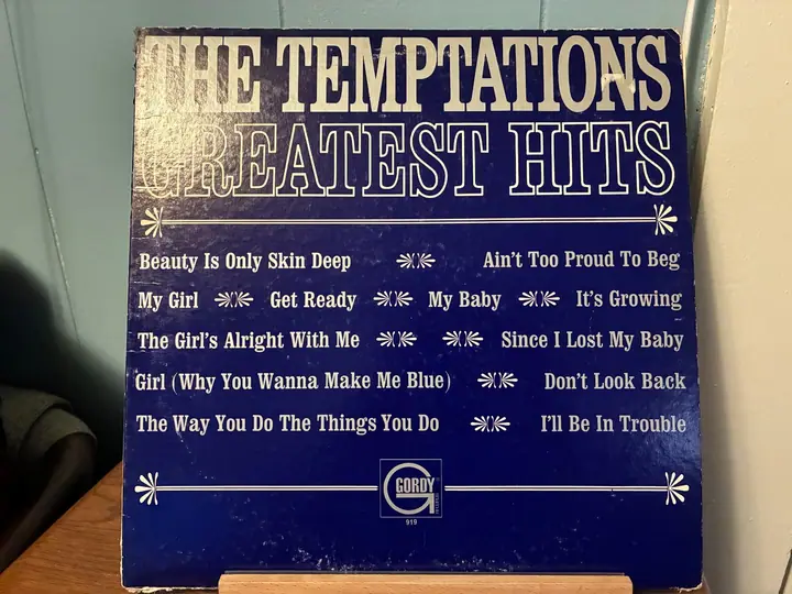 The Temptations Greatest Hits record sleeve